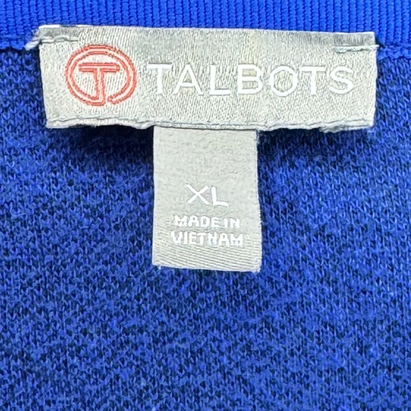 Blue Talbots Zip Cardigan - Picture 3 of 4